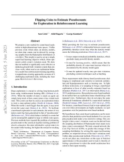 Flipping Coins to Estimate Pseudocounts for Exploration in Reinforcement
  Learning