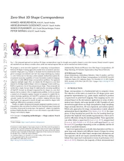 Zero-Shot 3D Shape Correspondence
