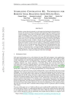 Stabilizing Contrastive RL: Techniques for Robotic Goal Reaching from Offline Data