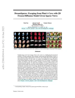 DreamSparse: Escaping from Plato's Cave with 2D Frozen Diffusion Model
  Given Sparse Views