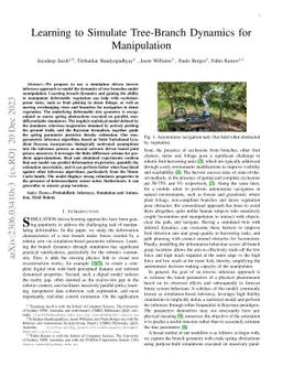 Learning to Simulate Tree-Branch Dynamics for Manipulation