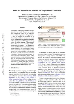 TwistList: Resources and Baselines for Tongue Twister Generation