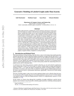 GSHOT: Few-shot Generative Modeling of Labeled Graphs