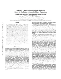 SciCap+: A Knowledge Augmented Dataset to Study the Challenges of
  Scientific Figure Captioning