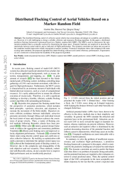 Distributed Flocking Control of Aerial Vehicles Based on a Markov Random
  Field