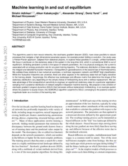 Machine learning in and out of equilibrium