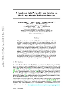 A Functional Data Perspective and Baseline On Multi-Layer
  Out-of-Distribution Detection