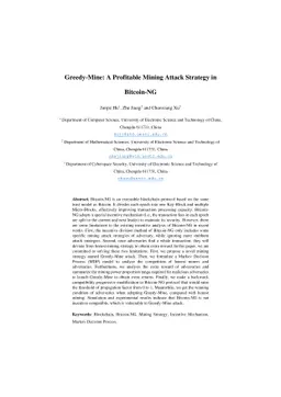 Greedy-Mine: A Profitable Mining Attack Strategy in Bitcoin-NG