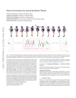 Dance Generation by Sound Symbolic Words