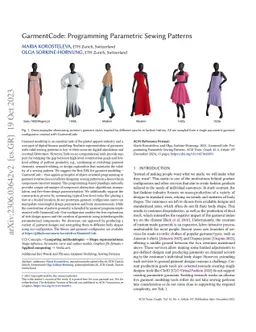 GarmentCode: Programming Parametric Sewing Patterns