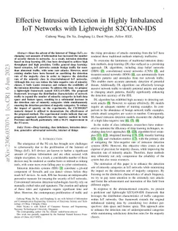 Effective Intrusion Detection in Highly Imbalanced IoT Networks with
  Lightweight S2CGAN-IDS