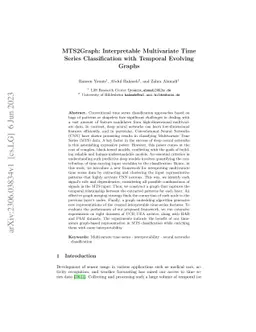 MTS2Graph: Interpretable Multivariate Time Series Classification with
  Temporal Evolving Graphs