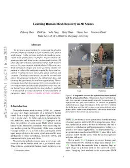 Learning Human Mesh Recovery in 3D Scenes