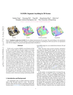 SAM3D: Segment Anything in 3D Scenes