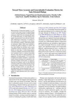 Toward More Accurate and Generalizable Evaluation Metrics for
  Task-Oriented Dialogs