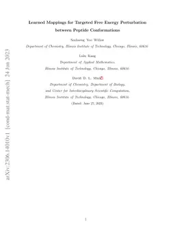 Learned Mappings for Targeted Free Energy Perturbation between Peptide
  Conformations