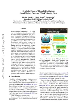 Symbolic Chain-of-Thought Distillation: Small Models Can Also "Think"
  Step-by-Step