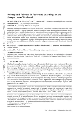 Privacy and Fairness in Federated Learning: on the Perspective of
  Trade-off