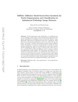 DiffMix: Diffusion Model-based Data Synthesis for Nuclei Segmentation
  and Classification in Imbalanced Pathology Image Datasets