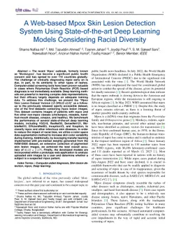 A Web-based Mpox Skin Lesion Detection System Using State-of-the-art
  Deep Learning Models Considering Racial Diversity