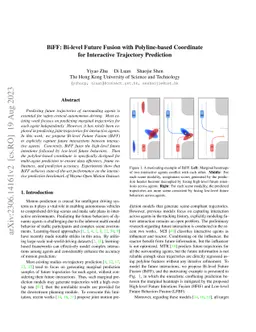BiFF: Bi-level Future Fusion with Polyline-based Coordinate for
  Interactive Trajectory Prediction