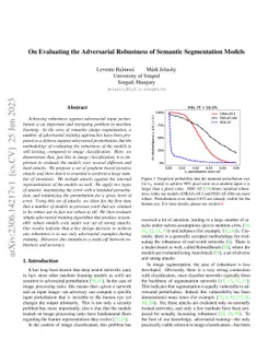 On Evaluating the Adversarial Robustness of Semantic Segmentation Models