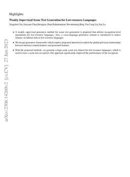 Weakly Supervised Scene Text Generation for Low-resource Languages