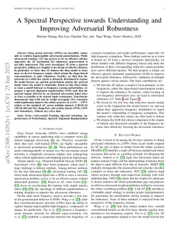 A Spectral Perspective towards Understanding and Improving Adversarial
  Robustness