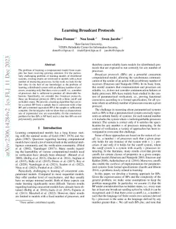 Learning Broadcast Protocols