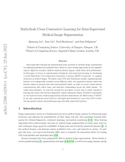 Multi-Scale Cross Contrastive Learning for Semi-Supervised Medical Image
  Segmentation
