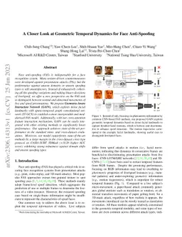 A Closer Look at Geometric Temporal Dynamics for Face Anti-Spoofing