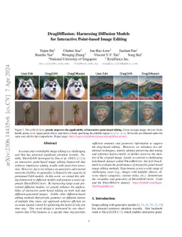 DragDiffusion: Harnessing Diffusion Models for Interactive Point-based
  Image Editing