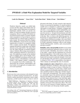 PWSHAP: A Path-Wise Explanation Model for Targeted Variables