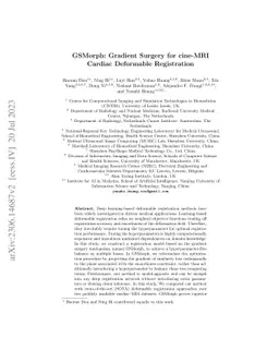 GSMorph: Gradient Surgery for cine-MRI Cardiac Deformable Registration
