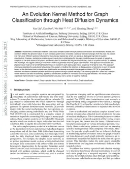 An Evolution Kernel Method for Graph Classification through Heat
  Diffusion Dynamics