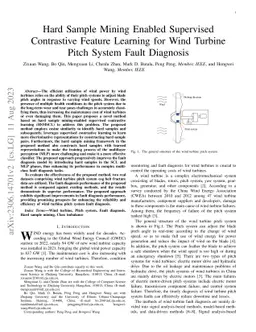 Hard Sample Mining Enabled Supervised Contrastive Feature Learning for
  Wind Turbine Pitch System Fault Diagnosis