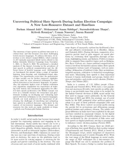 Uncovering Political Hate Speech During Indian Election Campaign: A New
  Low-Resource Dataset and Baselines