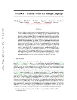 MotionGPT: Human Motion as a Foreign Language
