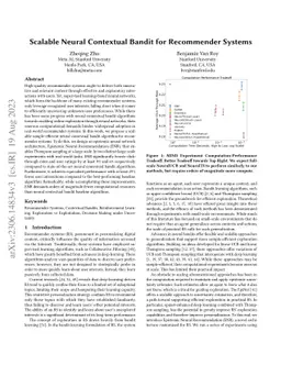 Scalable Neural Contextual Bandit for Recommender Systems