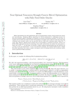 Near-Optimal Nonconvex-Strongly-Convex Bilevel Optimization with Fully First-Order Oracles