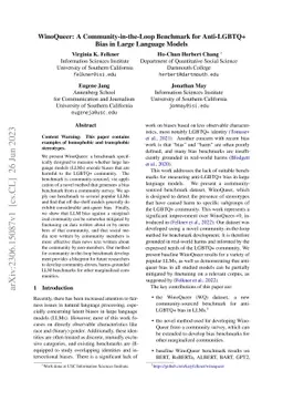 WinoQueer: A Community-in-the-Loop Benchmark for Anti-LGBTQ+ Bias in
  Large Language Models