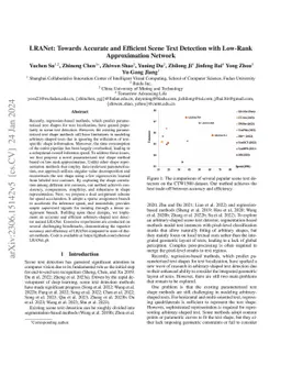LRANet: Towards Accurate and Efficient Scene Text Detection with
  Low-Rank Approximation Network