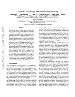 Automatic Truss Design with Reinforcement Learning
