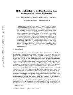 IIFL: Implicit Interactive Fleet Learning from Heterogeneous Human
  Supervisors