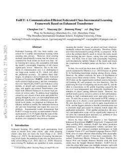 FedET: A Communication-Efficient Federated Class-Incremental Learning
  Framework Based on Enhanced Transformer