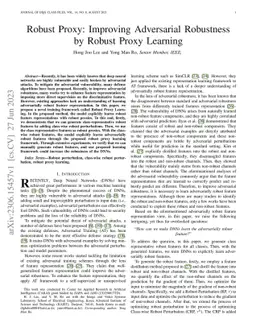 Robust Proxy: Improving Adversarial Robustness by Robust Proxy Learning