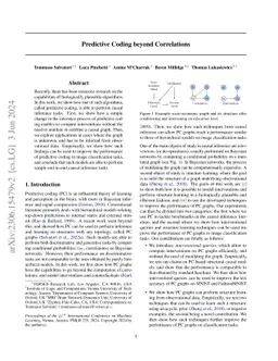 Predictive Coding beyond Correlations