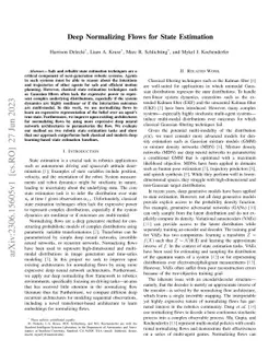 Deep Normalizing Flows for State Estimation