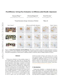 PoseDiffusion: Solving Pose Estimation via Diffusion-aided Bundle
  Adjustment