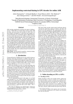 Implementing contextual biasing in GPU decoder for online ASR